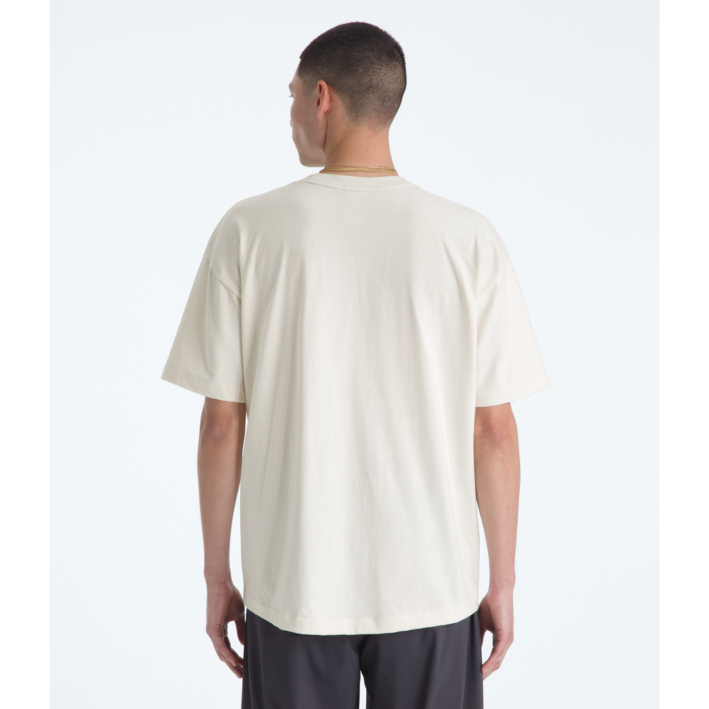 The North Face Men's Red Box Short-Sleeve T-Shirt in White Dune